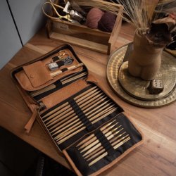 Effi strikke etui skind