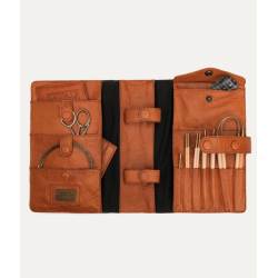 Carita strikke omslag/mappe skind