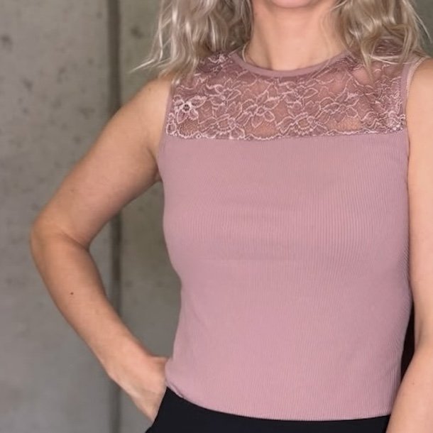 Nancy rib top microfiber str S-XL