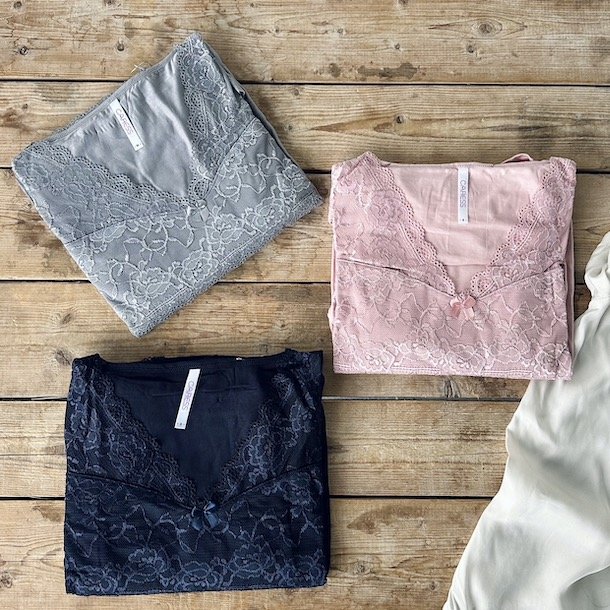 Nattj blonde bomuld str s-xxl