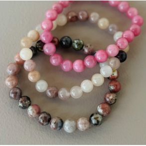 Armbnd med mineral large mineral perler