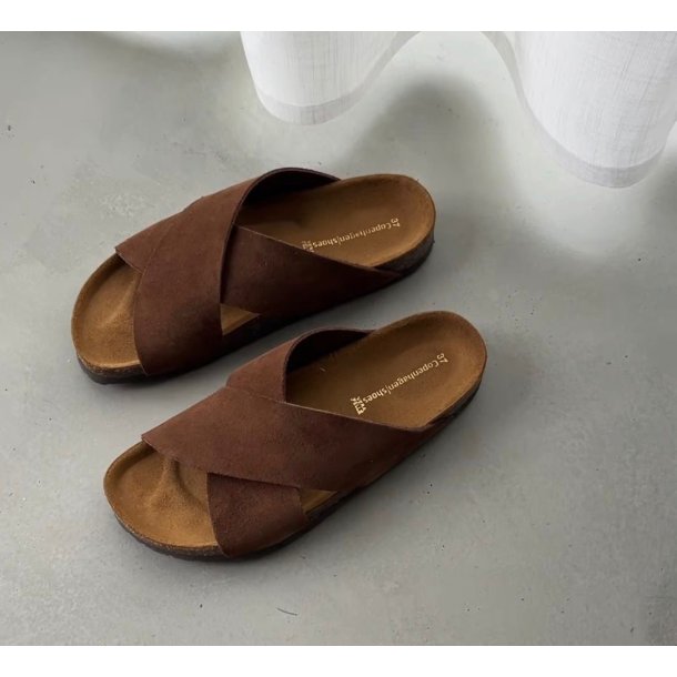 Sandaler NATURE STEPS  brun ruskind str. 36-41