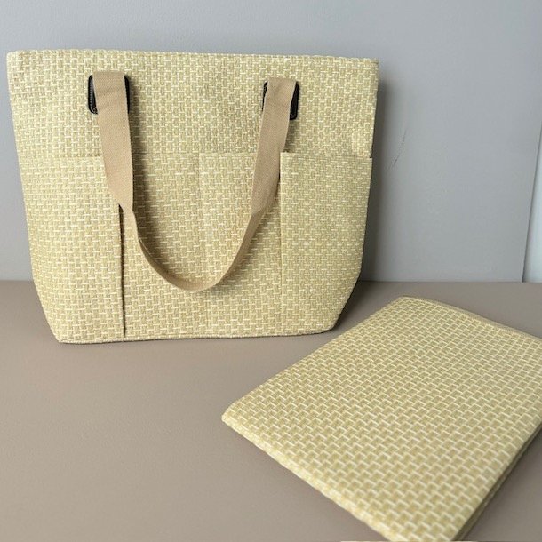 Shopper med siddeunderlag