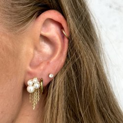 rering Pelagia 18K forgyldt 925 sterlingslv