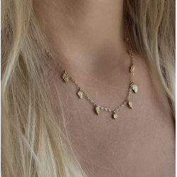 Halsk�de Fragment Forgyldt Vandfast 