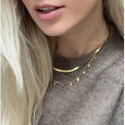 Halsk�de Fragment Forgyldt Vandfast 