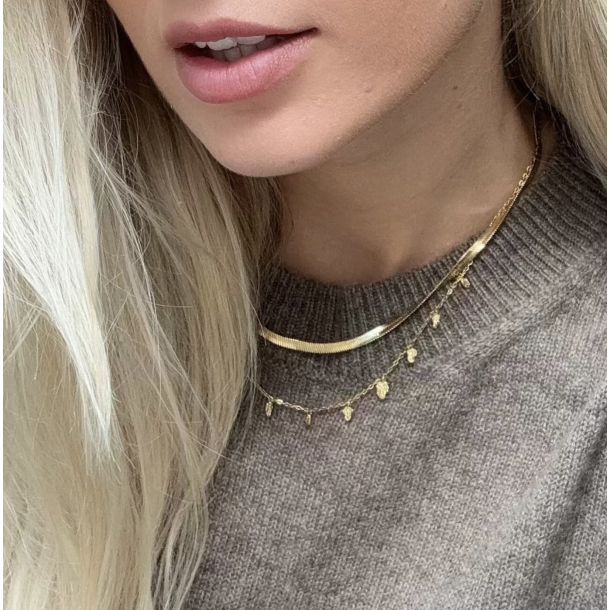 Halsk�de Fragment Forgyldt Vandfast 