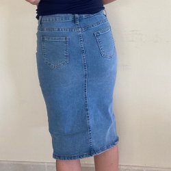 Denim nederdel str. S-XL