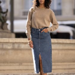 Denim nederdel JUDY bomuld str. 34-42