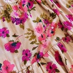 Nederdel m. blomster str. S/M