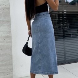 Denim nederdel JUNE str. XS-XL