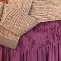 Smock nederdel med natur blte 