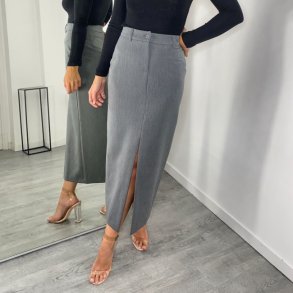 Mellemlang Nederdel Med Slids - str S-XL