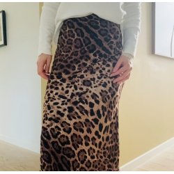 Satin nederdel LEO - str S-L