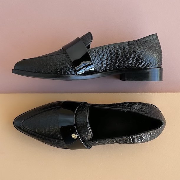 Loafer NEW MOMENTS - sort skind str 36-41