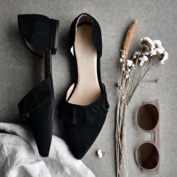 Loafer New Romance sort ruskind - str. 36-41