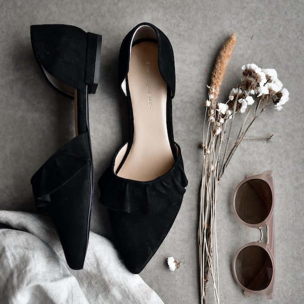 Loafer New Romance sort ruskind - str. 36-41