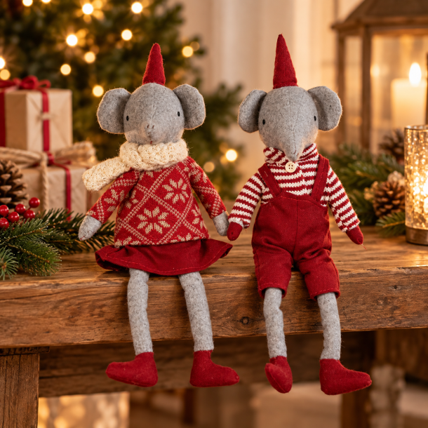 Nisse elefant 2ass h: 36cm stof