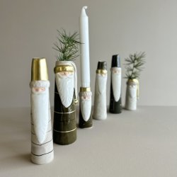 Vase julemand  D3,6x10,5cm keramik