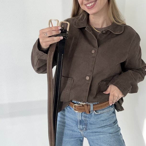 Blte med nitter Imiteret ruskind