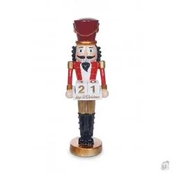 N�ddekn�kker med julekalender � r�d, h26 cm