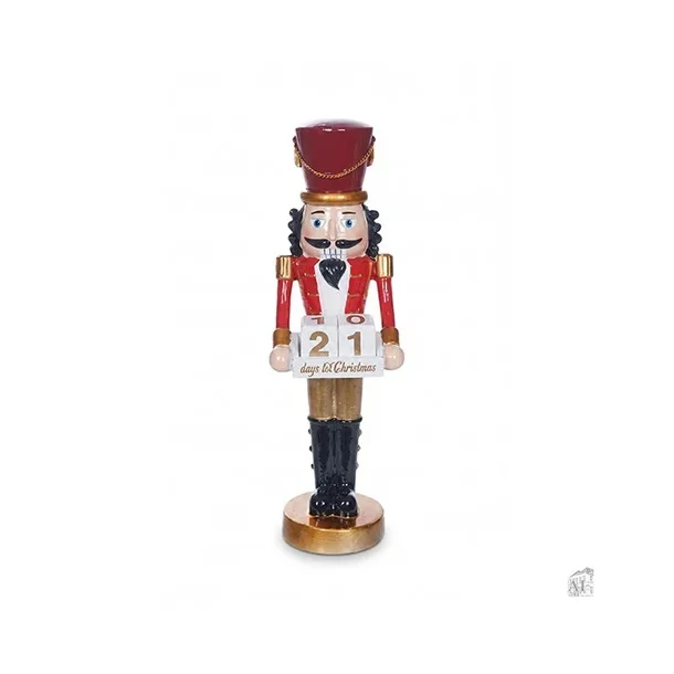 N�ddekn�kker med julekalender � r�d, h26 cm