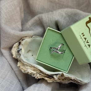 Fingerring Caspian justerbar sterlingslv str. 48-58