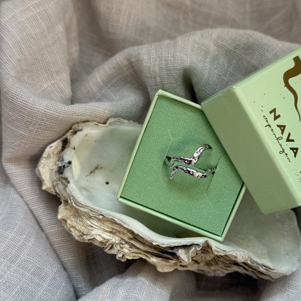 Fingerring Caspian justerbar sterlingslv str. 48-58