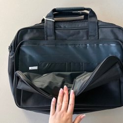 Computertaske 2 rum nylon