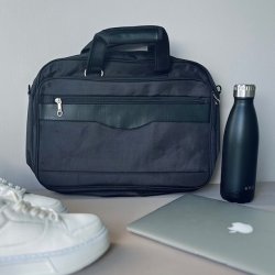 Computertaske 2 rum nylon