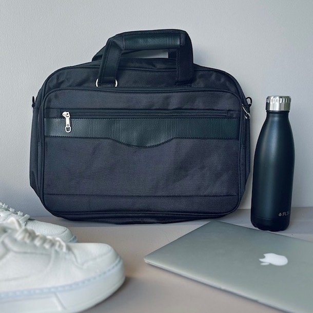 Computertaske 2 rum nylon