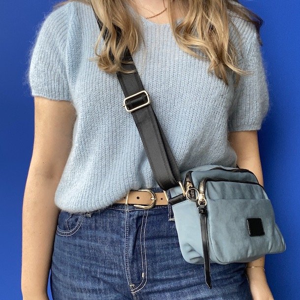 Crossbody nylon mat soft