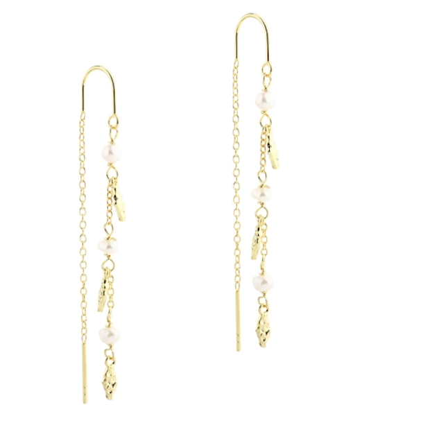 rebjler MILENA PEARL Forgyldt Slv