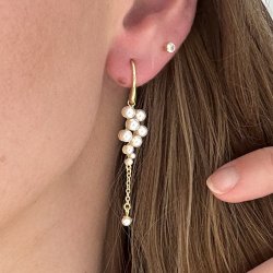 �rekrog LUNA CLUSTER - Forgyldt S�lv