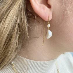 rebjle RITA m. hvid barok forgyldt slv