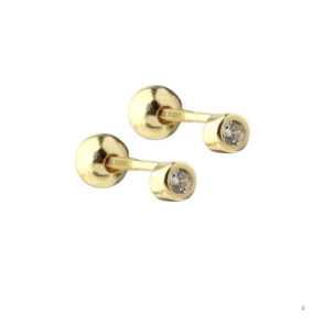 �rering EILA ROUND forgyldt s�lv