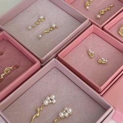 Kanasu restikker forgyldt slv