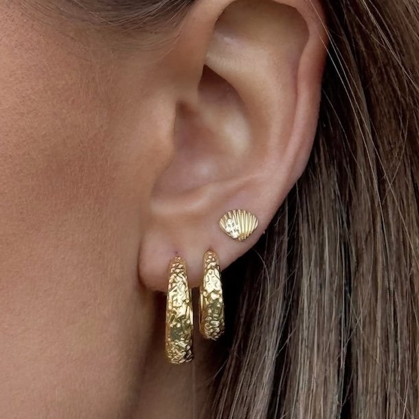 Hoops CAPPA 16 mm Forgyldt slv