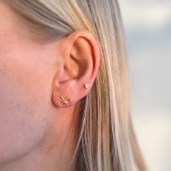 restikker ROPE BOW  Forgyldt Slv