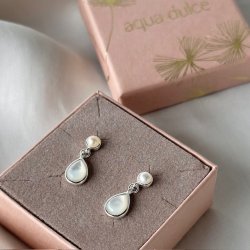 restikker CELESTIA PEARL DROP Sterling slv