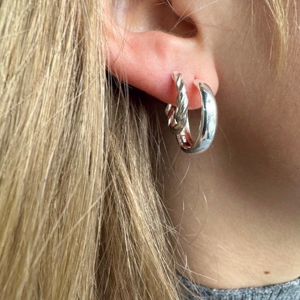 Hoops Emma BIG Sterling slv