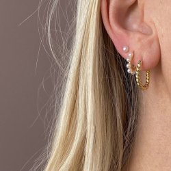 Pearl hoop Patricia forgyldt