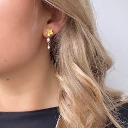 reringe JASMIN PEARL Forgyldt Slv