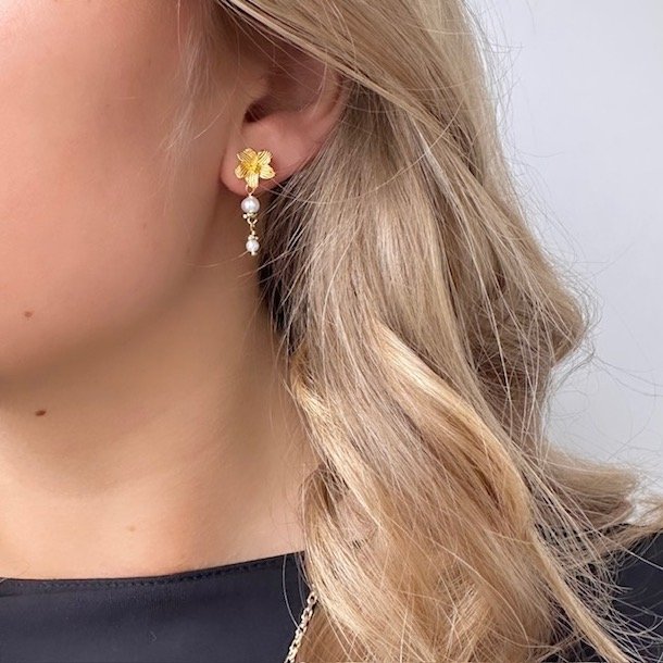 reringe JASMIN PEARL Forgyldt Slv