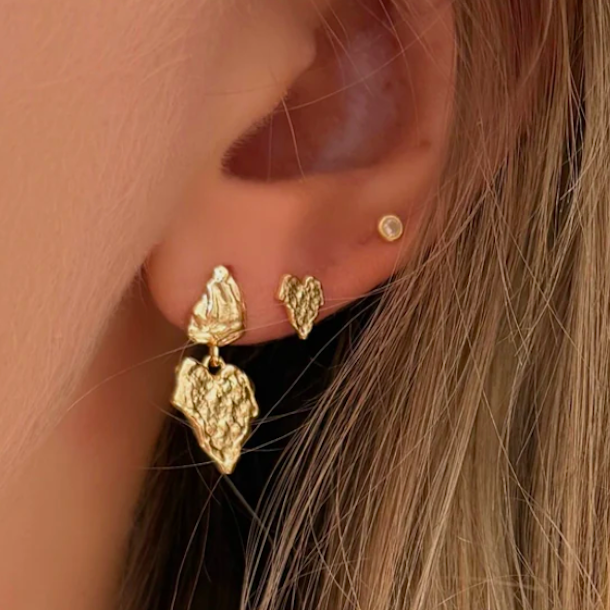 restikker COVE heart forgyldt slv