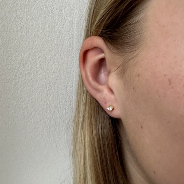 restikker KAYA BIG CLEAR forgyldt slv