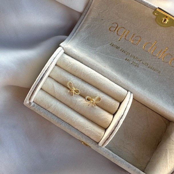 restikker ROPE BOW  Forgyldt Slv