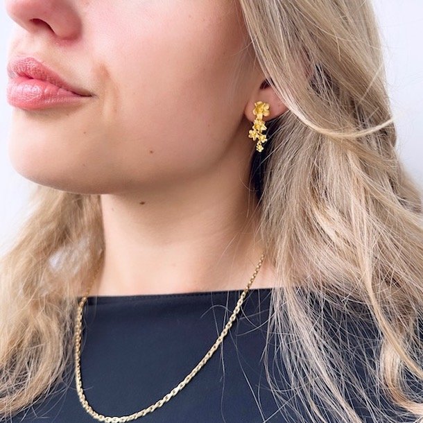 reringe JASMIN BIG Forgyldt Slv