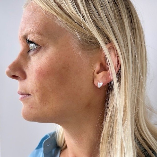 restikker hjerte LOVE ME BIG Sterling Slv