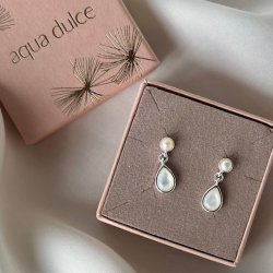 restikker CELESTIA PEARL DROP Sterling slv